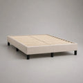 Polsterbett aus Stoff mit Lattenrost, Beige, Liegefläche 160 × 200 cm